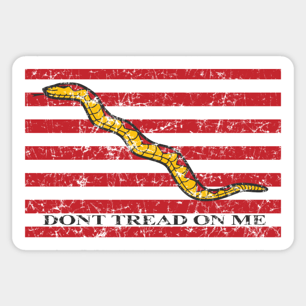 The Navy Rattlesnake Jack Dont Tread On Me Flag Sticker by hobrath